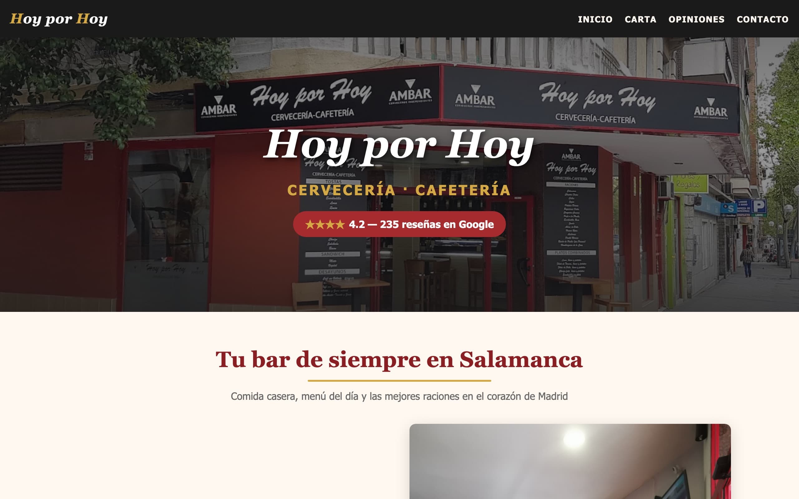 Captura de la web de Hoy por Hoy